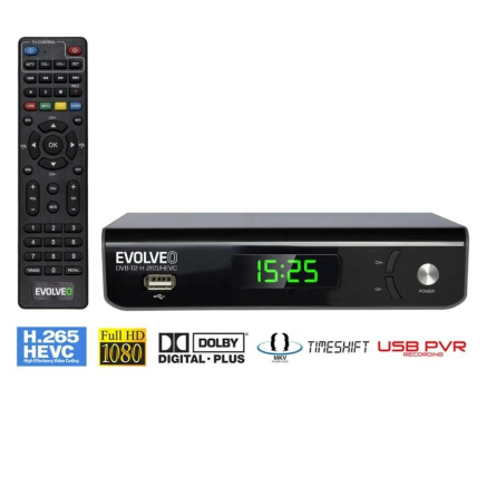 EVOLVEO Omega S3, HD DVB-T2 H.265/HEVC rekordér