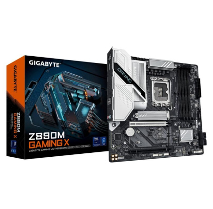 GIGABYTE MB Sc LGA1851 Z890M GAMING X, Intel Z890, 4xDDR5, 2xDP, 1xHDMI, WiFi, mATX