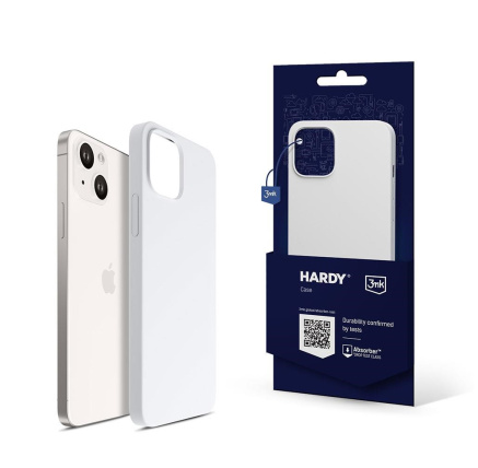 3mk Hardy Silicone MagCase pro Apple iPhone 13, Starlight-White