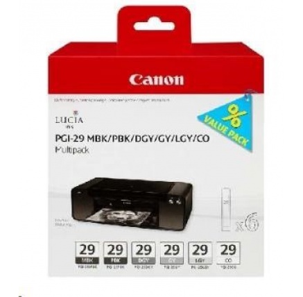 Canon CARTRIDGE PGI-29 MBK/PBK/DGY/GY/LGY/CO MULTI-PACK pro PIXMA Pro 1