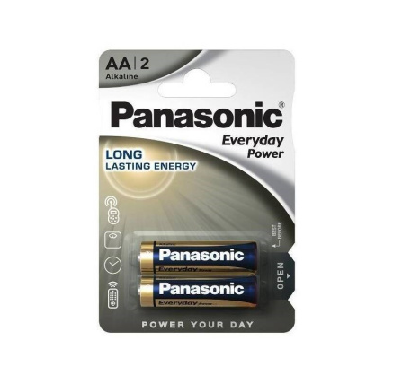 PANASONIC Alkalická baterie LR6EPS/2BP Everyday Power (Blistr 2 ks)