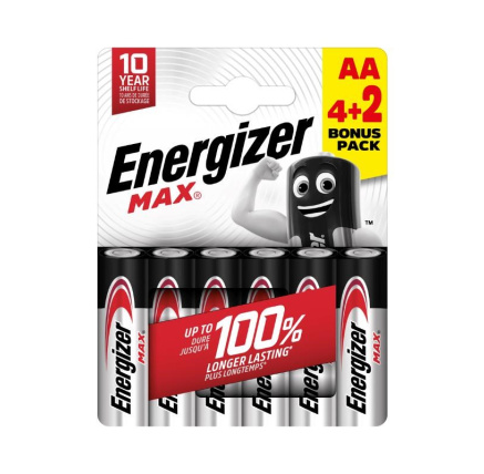 Energizer LR6/6 Max AA 4+2 zdarma