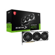 MSI VGA NVIDIA GeForce RTX 4070 VENTUS 3X E1 12G OC, 12G GDDR6, 3xDP, 1xHDMI