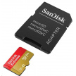 SanDisk micro SDXC karta 128GB Extreme (190 MB/s Class 10, UHS-I U3 V30) + adaptér