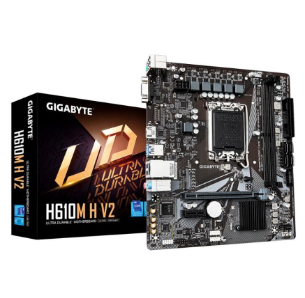 GIGABYTE MB Sc LGA1700 H610M H V2, Intel H610, 2xDDR5, 1xHDMI, 1xVGA, mATX