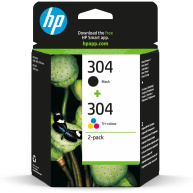 HP 304 Ink Cartridge Combo 2-Pack (120 / 100 pages)