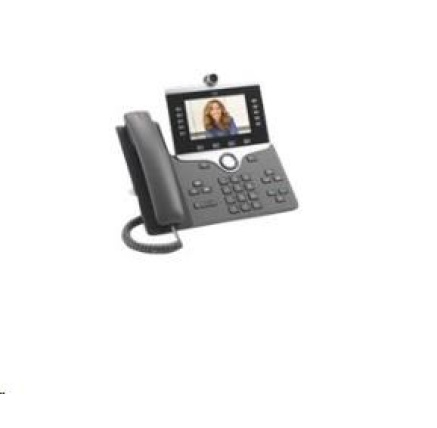 BAZAR - Cisco CP-8865-3PCC-K9=, VoIP telefon, 10line, 2xGbE, 5" displej, Wi-Fi, kamera, BT, 2xUSB, PoE - rozbaleno