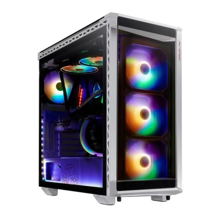 ADATA XPG case BATTLECRUISER Mid-Tower, bez zdroje, 4x 120mm ARGB Fan, Bílá