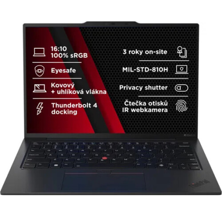 LENOVO NTB Thinkpad X1 Carbon G12 - Ultra7 155U,14" WUXGA,32GB,1TBSSD,IRcam,W11P