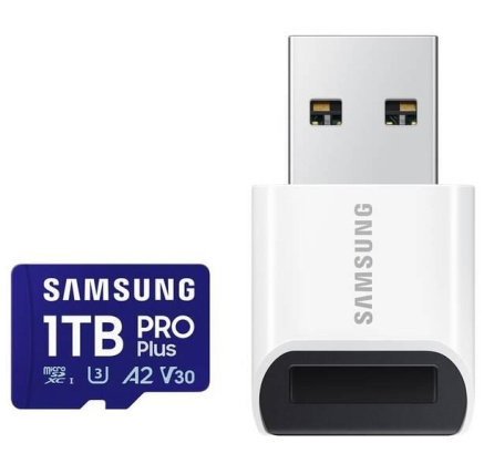 Samsung micro SDXC karta 1TB PRO Plus + USB adaptér