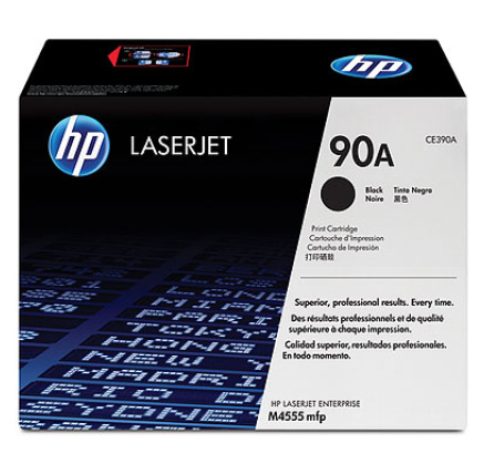 HP 90A Black LJ Toner Cart, CE390A (10,000 pages)