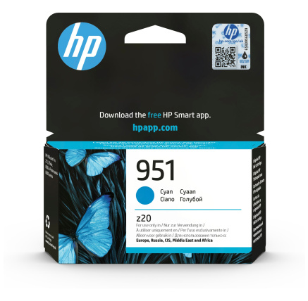 HP 951 Cyan Original Ink Cart, CN050AE (700 pages)