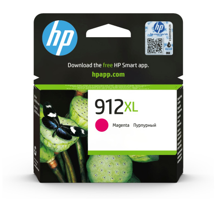 HP 912XL High Yield Magenta Original Ink Cartridge (825 pages)