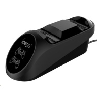 BAZAR - iPega dokovací stanice 9180 Double Charger pro gamepady PS4, černá - Poškozený obal (Komplet)