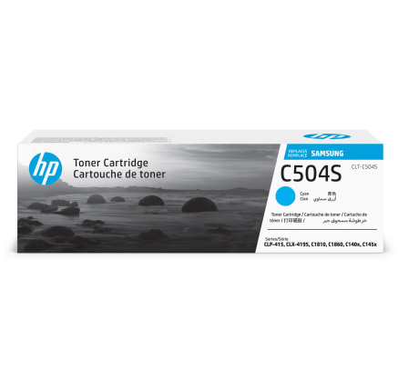 HP - Samsung CLT-C504S Cyan Toner Cartridg (1,800 pages)