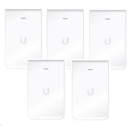 UBNT UniFi AP AC In Wall, 5-PACK [vnitřní AP, 2.4GHz(300Mbps)+5GHz(866Mbps), 2x2 MIMO, 802.11a/b/g/n/ac]