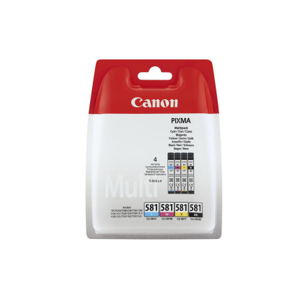 Canon CARTRIDGE CLI-581 C/M/Y/BK MULTI-PACK pro PIXMA TS615x, TS625x, TS635x, TS815x, TS825x, TS835x, TS915x (200 str.)