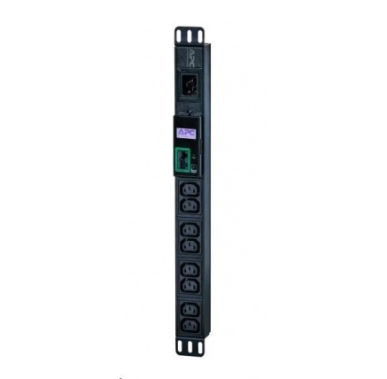 APC Easy PDU, Metered, 1U, 16A, 230V, (8)C13, IEC C14 (2.5m)