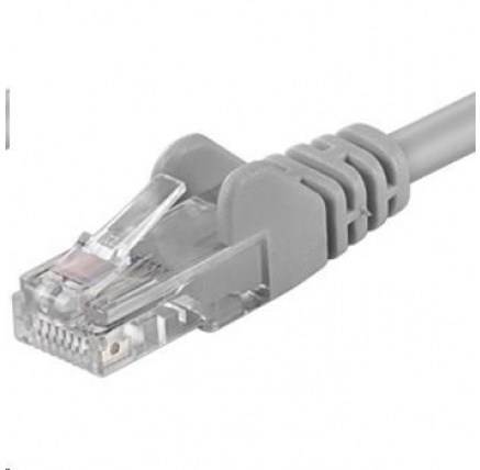 PREMIUMCORD Patch kabel UTP RJ45-RJ45 CAT5e 10m šedá