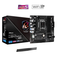 ASRock MB Sc LGA1700 B760M PG LIGHTNING WIFI, Intel B760, 4xDDR5, 1xDP, 1xHDMI, WiFi, mATX