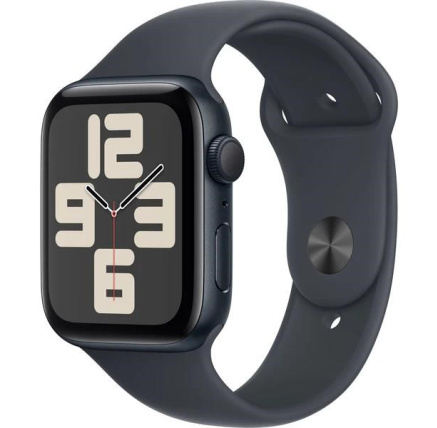 Apple Watch SE (2024) GPS 40mm Midnight Aluminium Case with Midnight Sport Band - M/L