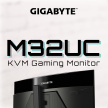 GIGABYTE LCD - 31.5" Gaming monitor M32UC, Prohnutý VA1500R, 3840 x 2160 UHD, 144Hz, 3000:1, 350cd/m2, 1ms, 2xHDMI, 1xDP