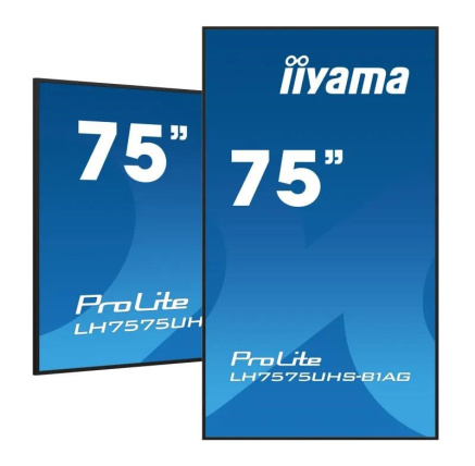 Iiyama ProLite IDS, 24/7, 190.5 cm (75''), 4K, USB, RS232, Ethernet, Android, kit (RS232), black