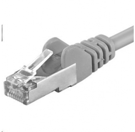 PREMIUMCORD Patch kabel CAT6a S-FTP, RJ45-RJ45, AWG 26/7 3m šedá