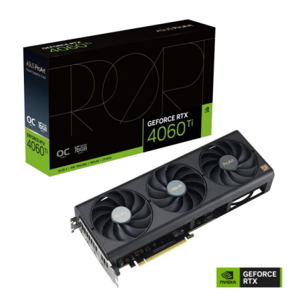 BAZAR - ASUS VGA NVIDIA GeForce RTX 4060 Ti PROART OC 16G, 16G GDDR6, 3xDP, 1xHDMI (Náhradní krabice)