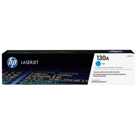 HP 130A Cyan LJ Toner Cart, CF351A (1,000 pages)