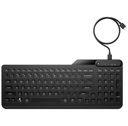 HP 405 Multi-Device Wired Backlit Keyboard CZ/SK