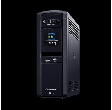 CyberPower PFC SineWave LCD GP UPS 1350VA/810W, Schuko zásuvky - Rozbaleno - BAZAR