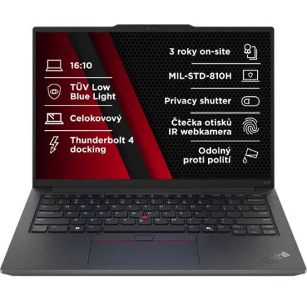 LENOVO NTB ThinkPad E14 G6 - Ultra5 125U,14" WUXGA,16GB,512SSD,FHD+IRcam,W11H