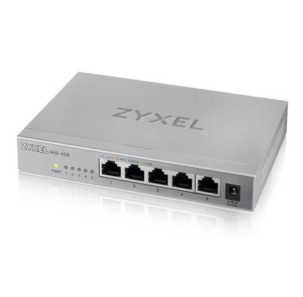 Zyxel XMG-105 5 Ports 2,5G + 1 SFP+ MultiGig unmanaged Desktop Switch