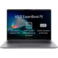 ASUS NTB ExpertBook P5 (P5405CSA-ULTRA5X), Ultra 5-226V, 14" 2560 x 1600, 16GB, 512GB SSD, Intel Arc, W11 Pro, Grey