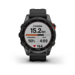 Garmin fenix 7s Solar, Gray/ Black Silicone Band, EU