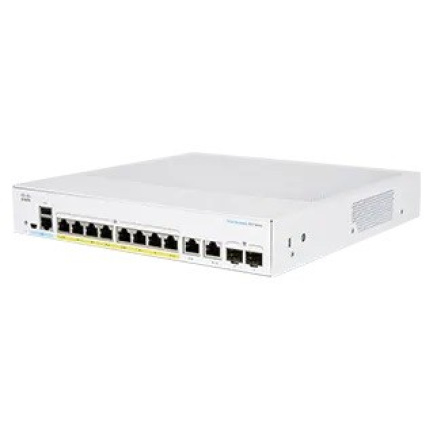 BAZAR - Cisco switch CBS350-8P-E-2G-EU (8xGbE,2xGbE/SFP combo,8xPoE+,60W,fanless) - REFRESH - rozbaleno