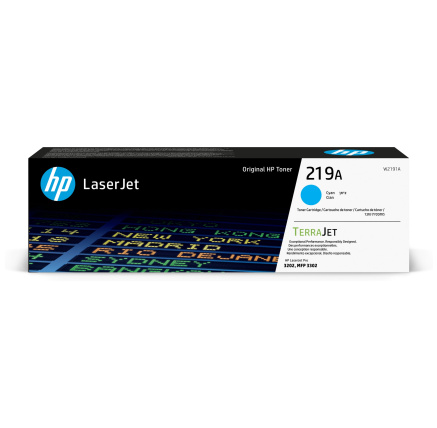 HP 219A Cyan Original LaserJet Toner Cartridge (1,200 pages)