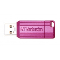 VERBATIM Flash Disk 32GB Hi-Speed Store 'n' Go, Pinstripe, USB 2.0, Hot růžová