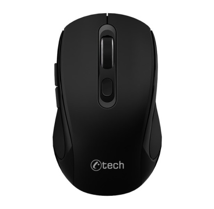 C-TECH myš Dual mode, bezdrátová, 1600DPI, 6 tlačítek, černá, USB nano receiver