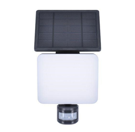 Solight LED solární osvětlení se senzorem, 11W, 1200lm, 3 CCT, Li-Ion, černá