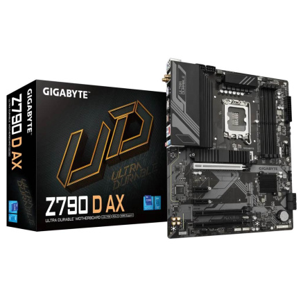 GIGABYTE MB Sc LGA1700 Z790 D AX, Intel Z790, 4xDDR5, 1xDP, 1xHDMI, WI-FI