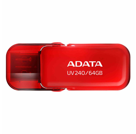 ADATA Flash Disk 64GB UV240, USB 2.0, červená