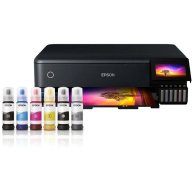 EPSON tiskárna ink EcoTank L8180, 3v1, A3, 28ppm, USB,  LCD panel, Foto tiskárna, 6ink