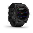 Garmin fenix 7X Solar,Gray/ Black Silicone Band, EU