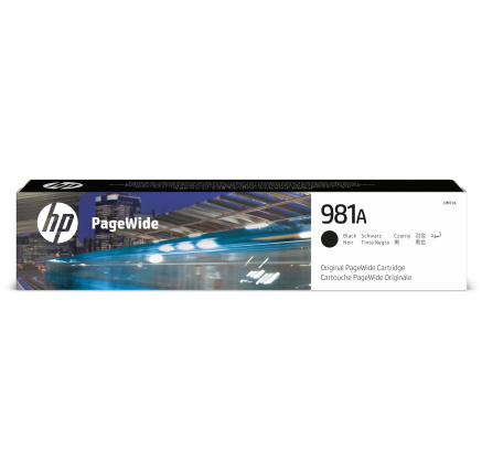 HP 981A Black Original PageWide Cartridge (6,000 pages)