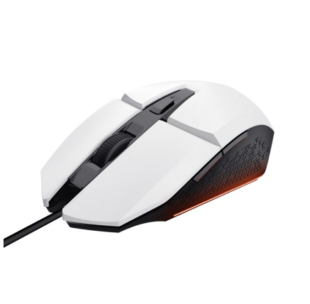 TRUST myš GXT 109W FELOX Gaming Mouse, optická, USB, bílá