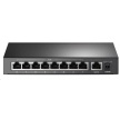 TP-Link CCTV switch TL-SF1009P (8x100Mb/s, 1x100Mb/s uplink, 8xPoE+, 65W, fanless)