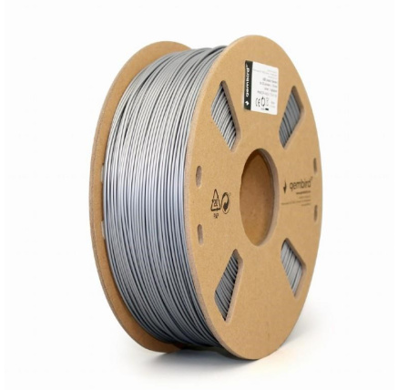 GEMBIRD Tisková struna (filament) ABS, 1,75mm, 1kg, stříbrná