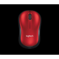 Logitech Wireless Mouse M185, red